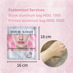 Masque facial en gel hydratant, éclaircissant, anti-âge et raffermissant à base de complexe de placenta végétal de cœur de pomme, marque privée, OEM ODM, vente en gros - Product Image 4