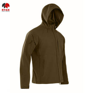 Veste Softshell Homme Coupe-Vent Respirante en Maille Unie Teinte avec Logo Personnalisé sur le Devant Service OEM en Gros - Product Image 4