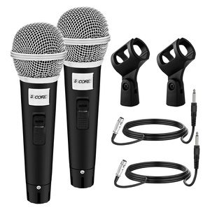 Micrófono XLR de 5 Núcleos, 2 Piezas, Micrófono Dinámico para Karaoke, Micrófonos de Estudio para Cantar, Micrófono de Mano - Product Image 1