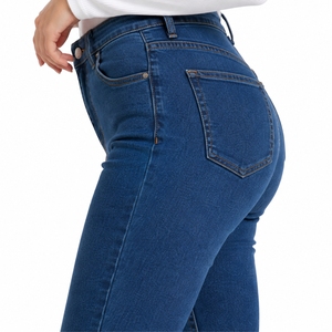 Jeans de Mezclilla para Mujer, Color Personalizado, Corte Holgado, Transpirables, Cintura Media, Estilo Vintage, Corte Bootcut, Elegantes, Cómodos, Modernos, Premium, Casuales - Product Image 4