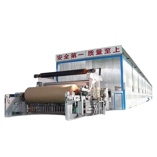 Weit verbreitet altpapier recycling 2400mm karton riffelung liner papier mühle ausrüstung maschine hersteller in China