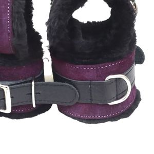 Système de retenue poignet-cuisse en peau de mouton avec sangles et boucles réglables, largeur 4,5 cm, imprimé par transfert thermique - Product Image 4