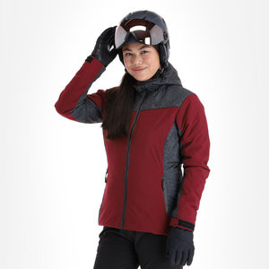 Veste polaire softshell pour femme, idéale pour les activités hivernales en extérieur, respirante et à motif tissé, parfaite pour la pêche et la randonnée. - Product Image 4