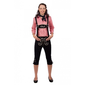 Costume bavarois en daim pour femmes, Lederhosen, tenue d'Oktoberfest, short de style alpin allemand - Product Image 2