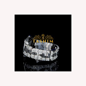 Reloj de Hombre de Alta Calidad con Diamantes Moissanite VVS, Diseño Deportivo Cuadrado, Cristal, Acero Inoxidable, Movimiento de Cuarzo Dorado, Ideal para Regalo de Cumpleaños - Product Image 3