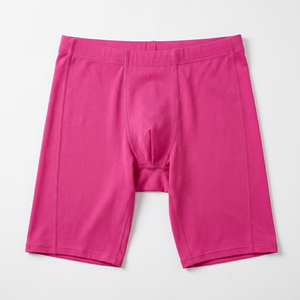 Pantalones Cortos Deportivos de Nailon y Elastano Rosa para Hombre, Cintura Media, Elásticos, Transpirables, de Color Sólido, Tejidos, Casuales, para Fitness - Product Image 5