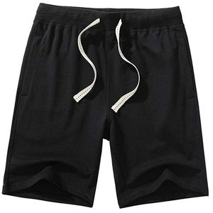 Short en molleton pour homme, couleur noire, personnalisable, à séchage rapide, respirant, pour la gym, avec logo et taille sur mesure, best-seller - Product Image 6