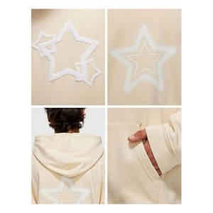 Hoodie vintage en coton pour l'hiver, best-seller, broderie personnalisée, teinture unie, haute qualité, unisexe, polaire brossé doux - Product Image 5