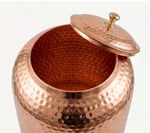 Ready To Ship Copper Water Dispenser RTS Stock Copper Water Dispenser Hand Crafted Printed Style Copper Water Dispenser - Product Image 5