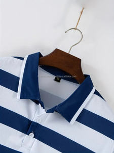 Ventas calientes 100% algodón hombres camiseta logotipo personalizado precio al por mayor pantalones cortos manga hombres camiseta polos, polos de los hombres - Product Image 3