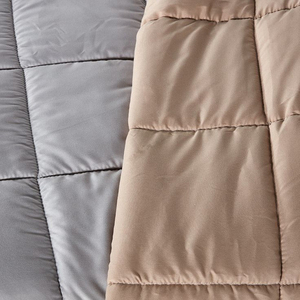 Couette matelassée respirante toutes saisons noire, alternative au duvet, en fibres spirales douces, vente en gros - Product Image 6