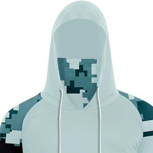 Camiseta de Sublimación de Manga Larga con Protección Solar UPF Anti-UV, Sudadera con Capucha Transpirable, Ropa de Pesca para Hombre, Spandex y Poliéster - Product Image 3