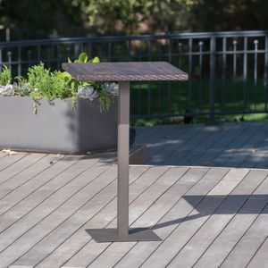 Tavolo da Bar Quadrato 26 Pollici in Rattan, Tavolo Unico ed Elegante per il Tuo Spazio - Product Image 5