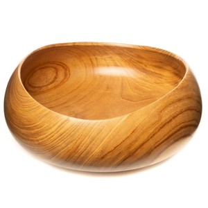 ชามไม้สักทำมือพร้อมฐานขายส่ง - ชามผลไม้หรูหราพรีเมียม - Product Image 2
