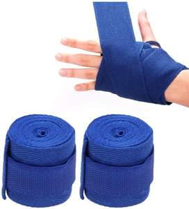 Bandages de boxe personnalisés en polyester rose pour poignets et mains, accessoires de gym personnalisables pour Muay Thai et MMA - Product Image 4