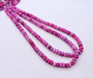 Amazing AAA Pink Shaded <b>Opal</b> Smooth Rondelle Shape Beads 6-7 MM Raspberry Pink <b>Opal</b> Plain Gemstone Beads Pink <b>Opal</b> Rondelle Bead - Product Image 2