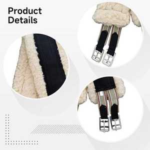 สายรัดเอวสำหรับม้าแบบยืดหยุ่นสองชั้น รุ่น AO/HG/124 ยี่ห้อ ADIBA OVERSEAS ผลิตจากไนลอนผสมขนมิงค์ ยางยืด ซักได้ เหมาะสำหรับการฝึกขี่ม้า - Product Image 4