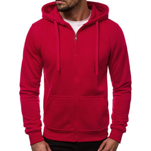 Sudaderas con Capucha de Algodón con Logotipo Personalizado, Sudaderas de Felpa Gruesa, Sudaderas con Capucha Extra Grandes para Hombre, Talla Grande, con Cierre - Product Image 1