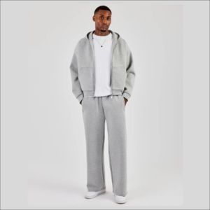 Survêtements en molleton pour hommes IOTA SPORTS, meilleure qualité, logo personnalisé, coupe ample, fermeture éclair, fabriqués pour hommes - Product Image 3