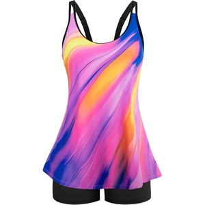 Ensemble de maillot de bain tankini élégant pour femmes, avec short, maillot de bain léger pour la mode de plage estivale - Product Image 1