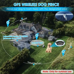 Sistema de Contención para Perros con GPS Inalámbrico Recargable, Resistente al Agua IPX7, Alcance de 98-3280 Pies, Collar Eléctrico para Uso en Exteriores - Product Image 3
