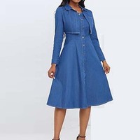 Conjunto de Dos Piezas: Vestido Camisero sin Mangas con Botones y Chaqueta de Mezclilla Lavada Estilo Vintage Elegante, con Recortes, para Fiesta, Uso Diario, Verano y Eventos Formales