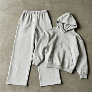 High Quality Streetwear <b>Sweat</b> <b>Suit</b> <b>for</b> <b>Men</b> Baggy Style Oversized Blank Hoodies & Sweatpants Heavyweight 500GSM Tracksuits - Product Image 1