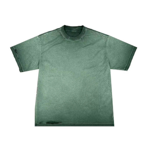 T-shirt surdimensionné personnalisé décontracté vintage en coton épais de haute qualité 100% coton délavé à l'acide, prix abordable, vente en gros - Product Image 1