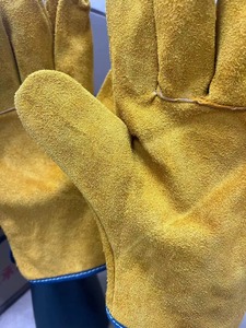 Unisex Winter <b>Full</b> Finger Cowhide Gloves Outdoor Fishing Welding Safety Gloves <b>Slip</b> Tear Resistant Warm Gloves - Product Image 5