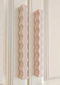 Poignée de meuble en bois minimaliste, poignée de tiroir ondulée décorative, longue poignée pour armoire, placard, cuisine, quincaillerie de meuble - Product Image 6