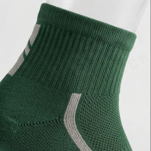 Green Ankle <b>Socks</b> for <b>Running</b> Breathable Polyester Spandex Knitted Sport <b>Socks</b> Summer Adult Size Standard - Product Image 4