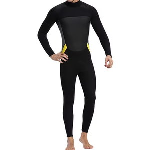 Traje de Neopreno Unisex de 2mm, Manga Larga, Cuello Alto, Cierre Frontal en el Pecho, Estampado, Ecológico, Impermeable, Traje Completo para Natación en Todas las Estaciones - Product Image 1