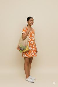 High Quality Fishnet <b>Bag</b>, Durable Cotton Mesh Grocery Tote, Reusable Eco Friendly Shopping <b>Bag</b>, Stretchable Strong <b>Net</b> <b>Bag</b> - Product Image 3