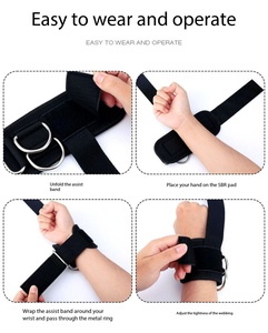 Sangles de levage personnalisées en coton/nylon robustes, légères et confortables, antidérapantes et respirantes pour la musculation en gros - Product Image 5