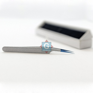 Pinzas de Acero Inoxidable con Punta de Fibra de Alta Calidad y Agarre Nano para Extensiones de Pestañas con Hermosos Colores - Product Image 3