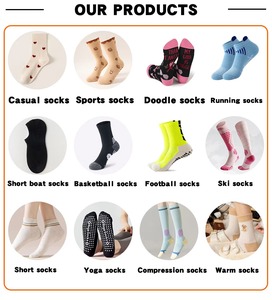 OEM Slouchy Pilates <b>Socks</b> Ballet Embroidery Pilates <b>Socks</b> Anti slip High Quality Slouchy <b>Grip</b> <b>Socks</b> for Yoga Ballet - Product Image 5