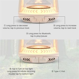 Lanterna LED Impermeabile Bianca con Altoparlante, Alimentazione USB/Batteria per Pesca, Escursionismo, Arrampicata, Auto, Hotel, Illuminazione Tende - Product Image 6