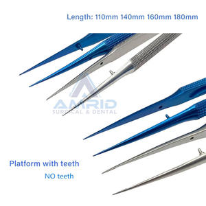 Pinzas Microquirúrgicas Oftálmicas de Titanio y Acero Inoxidable para Microcirugía 11cm 18cm de amrid surgical - Product Image 6