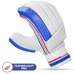 Gants de cricket à double face avec manchette en tissu, bande de poignet à boucle et fermeture sécurisée, haute flexibilité, doigts séparés - Product Image 3