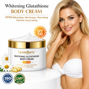 Crème Corporelle Éclaircissante au Glutathion SPF50 la Plus Vendue, Rafraîchissante, Non Grasse, Nourrissante, Parfum Longue Durée 400ml - Product Image 1