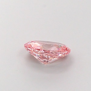Diamant CVD rose vif fantaisie de 1,34 carat, de forme ovale modifiée, de luxe, cultivé en laboratoire, clarté VVS2, polissage excellent, diamant non monté - Product Image 3