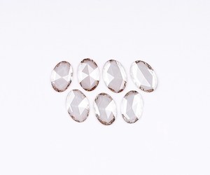 5.31 TCW <b>Champagne</b> Lab Grown Laser Drilled Fancy Color <b>Rose</b> Cut Oval Diamond Engagement Ring OM GEMS - Product Image 1
