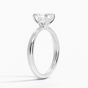 BOJ <b>Ring</b> 081 Asscher Cut 925 Silver Floral Inspired Solitaire <b>Diamond</b> <b>Ring</b> 2ct D Color VVS1 Moissanite GRA Certified Low Price - Product Image 2