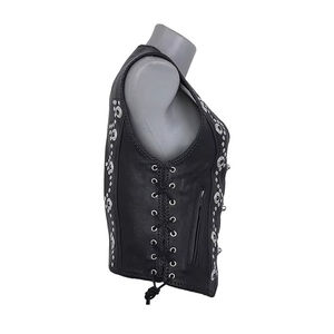 Chaleco de Cuero Personalizado de Estilo Nuevo a Precio Económico y Calidad Premium, Chaleco de Cuero Vaquero para Hombre y Mujer - Product Image 6