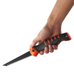 Sega a gattuccio pieghevole da 5 pollici con impugnatura morbida e denti a tripla affilatura per lavori su cartongesso - Product Image 3