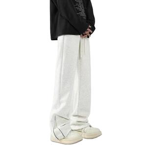 2025 broderie personnalisée pantalons de survêtement pour hommes pantalons de survêtement évasés cordon XL taille survêtements décontractés Plus Cargo plat avant Style - Product Image 4