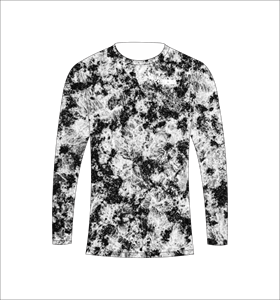 เสื้อแขนยาวสีเทาแบบแอบสแตรกเสื้อยืดออกกำลังกายระบายอากาศได้ - Product Image 5