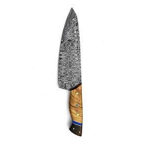 Cuchillo de Chef Profesional Estilo Japonés, Acero Damasco VG10, Borde Dentado, Hoja de Cambio Rápido, Grado Industrial, Ecológico - Product Image 6