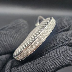 Colgante de Moissanita Iced Out Personalizado, Chapado en Rodio, Joyería de Lujo Unisex, Regalo de Moda - Product Image 5