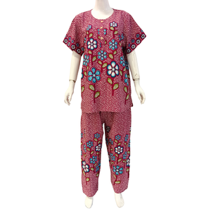 Pyjama décontracté pour femmes, ensemble composé d'un haut à manches courtes et d'un pantalon long, confortable à porter au quotidien par Chrysanta - Product Image 6